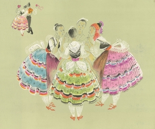 La danse du ruban (Costume de la rgion de Kapuvar)